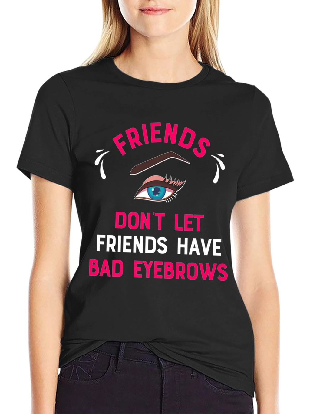 Funny Friends Eyebrow T-Shirt