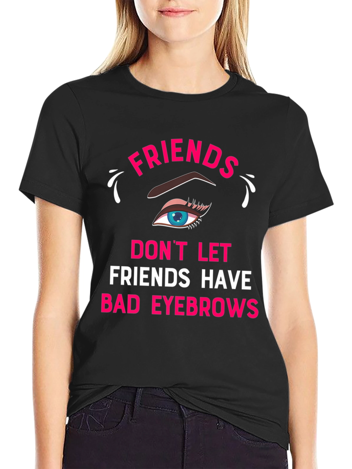Funny Friends Eyebrow T-Shirt