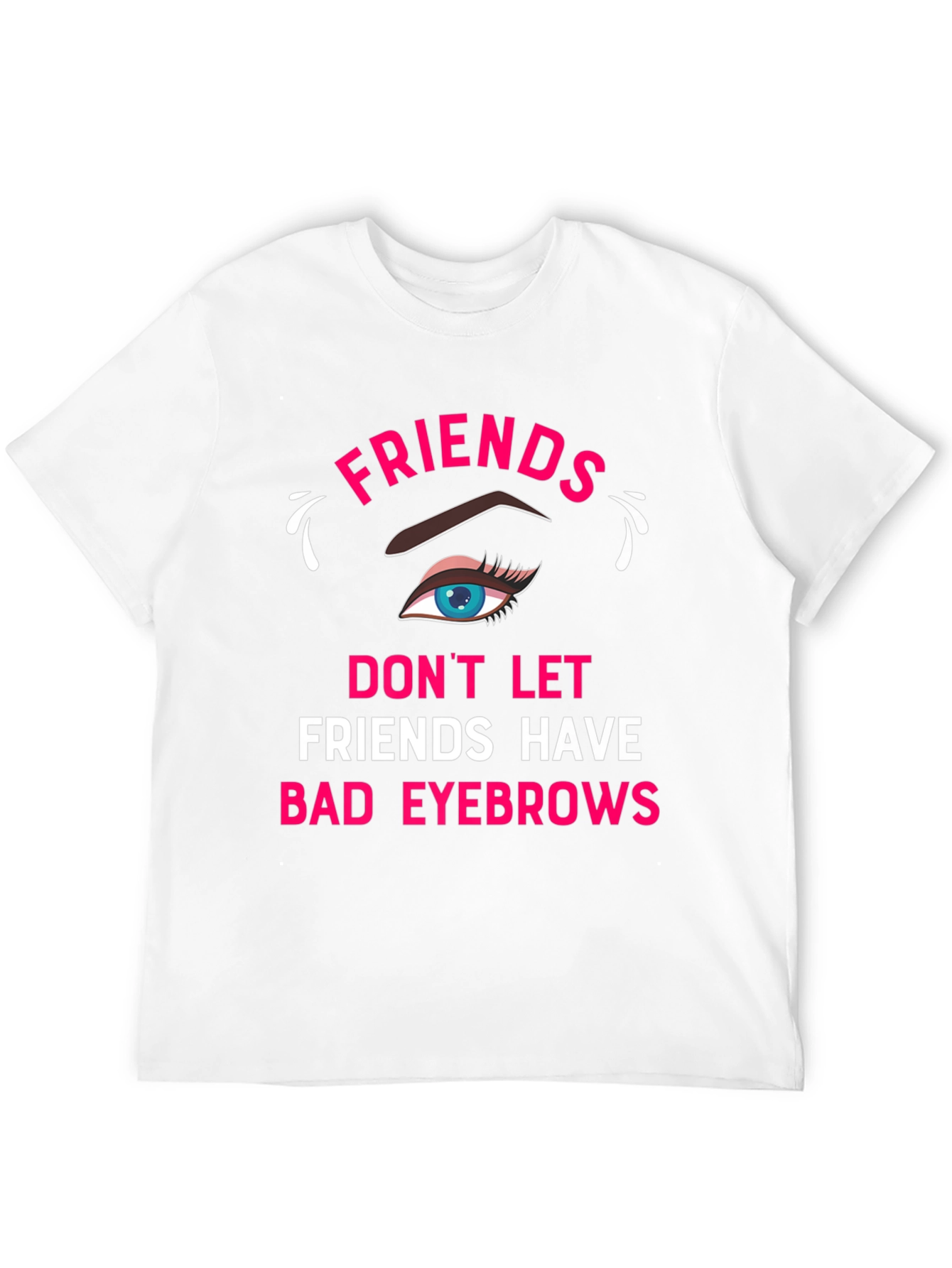 Funny Friends Eyebrow T-Shirt