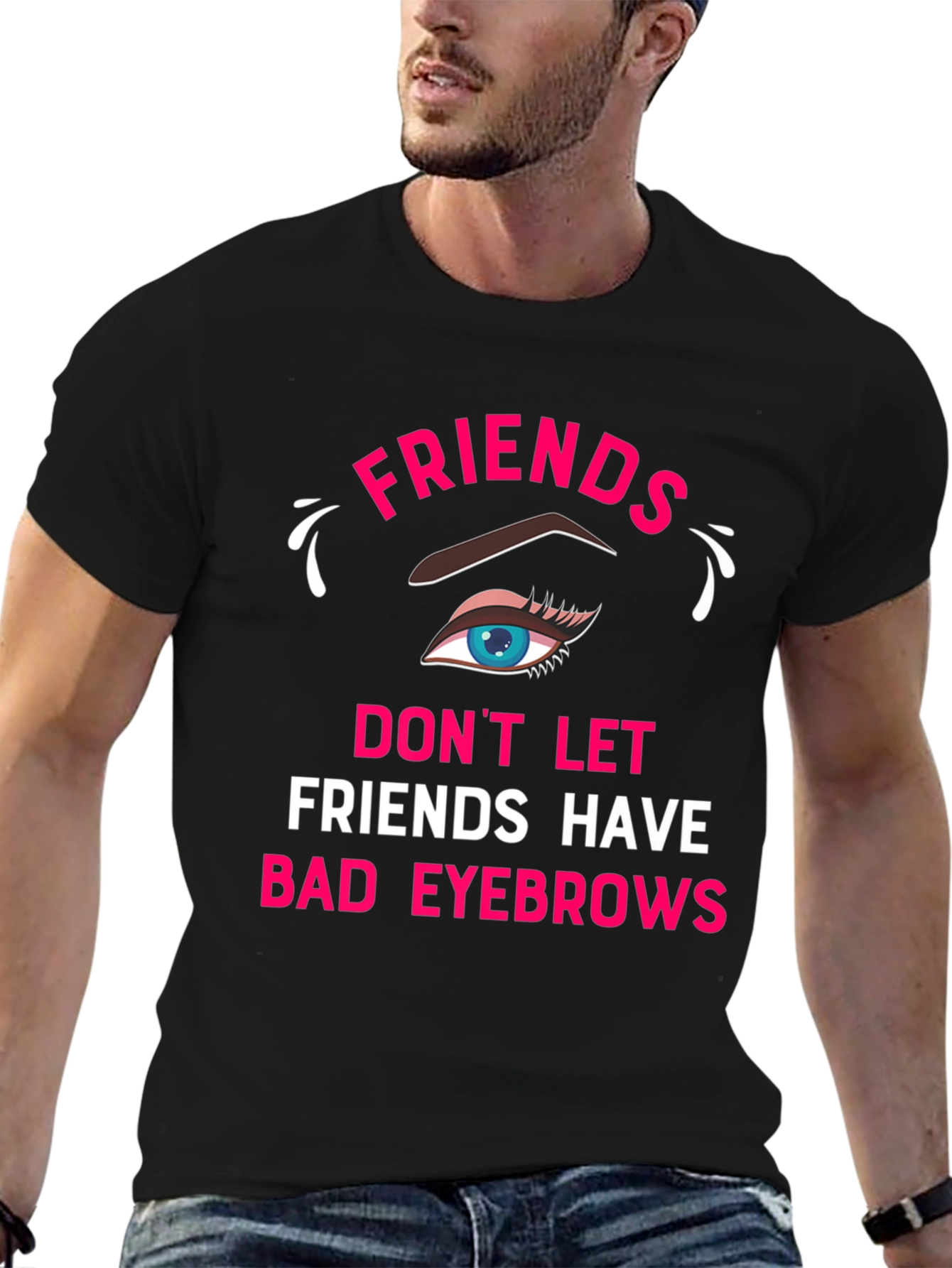 Funny Friends Eyebrow T-Shirt
