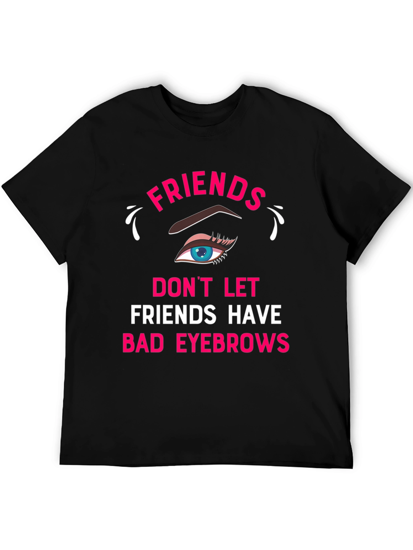 Funny Friends Eyebrow T-Shirt