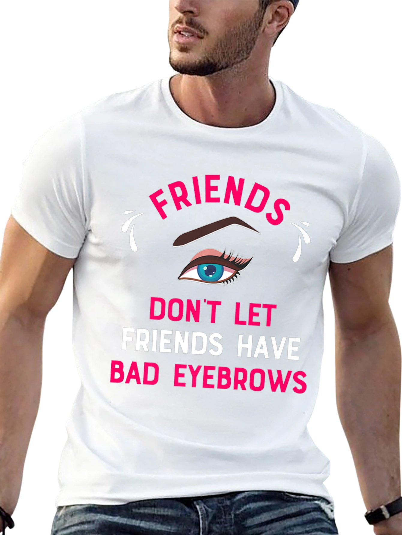 Funny Friends Eyebrow T-Shirt