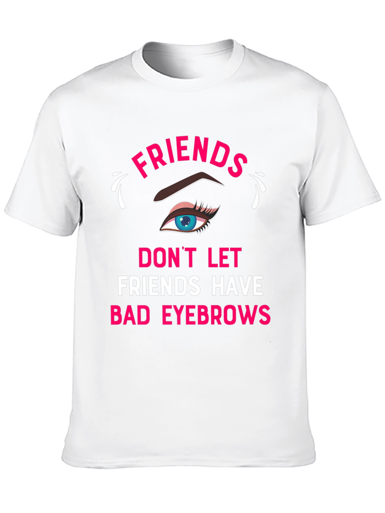 Funny Friends Eyebrow T-Shirt