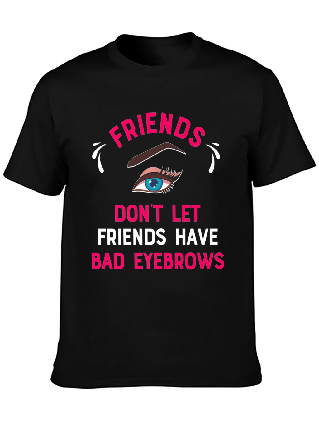 Funny Friends Eyebrow T-Shirt