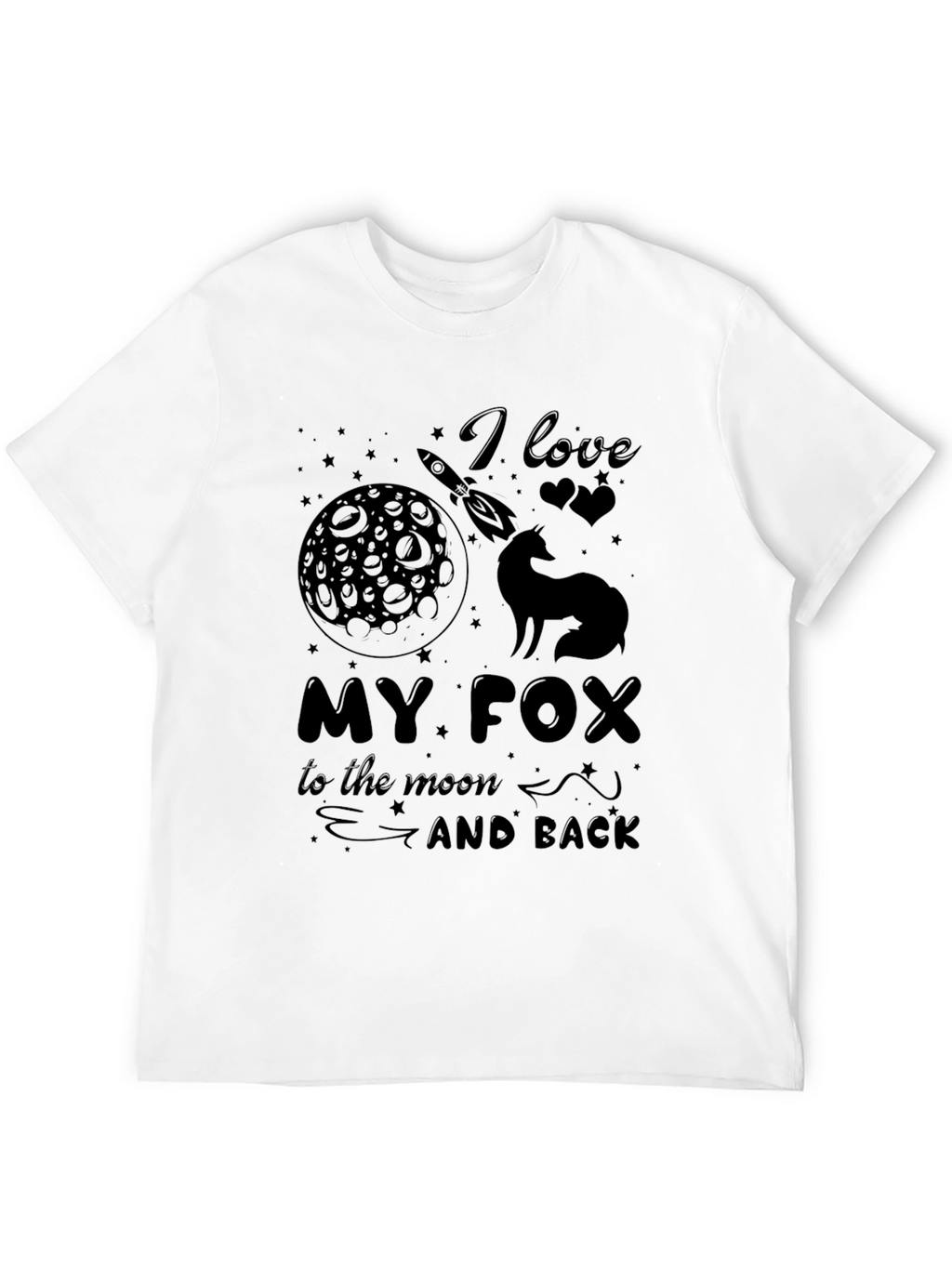 I Love My Fox to the Moon Graphic Tee