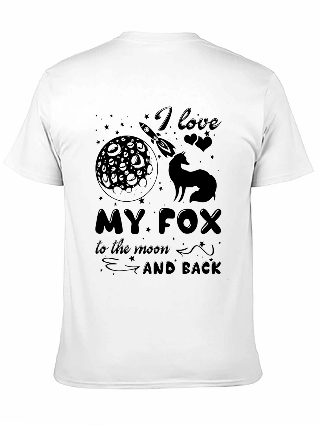 I Love My Fox to the Moon Graphic Tee