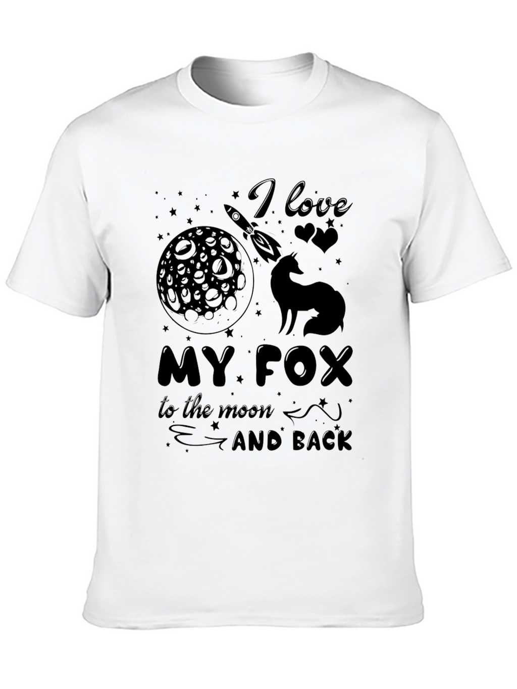 I Love My Fox to the Moon Graphic Tee