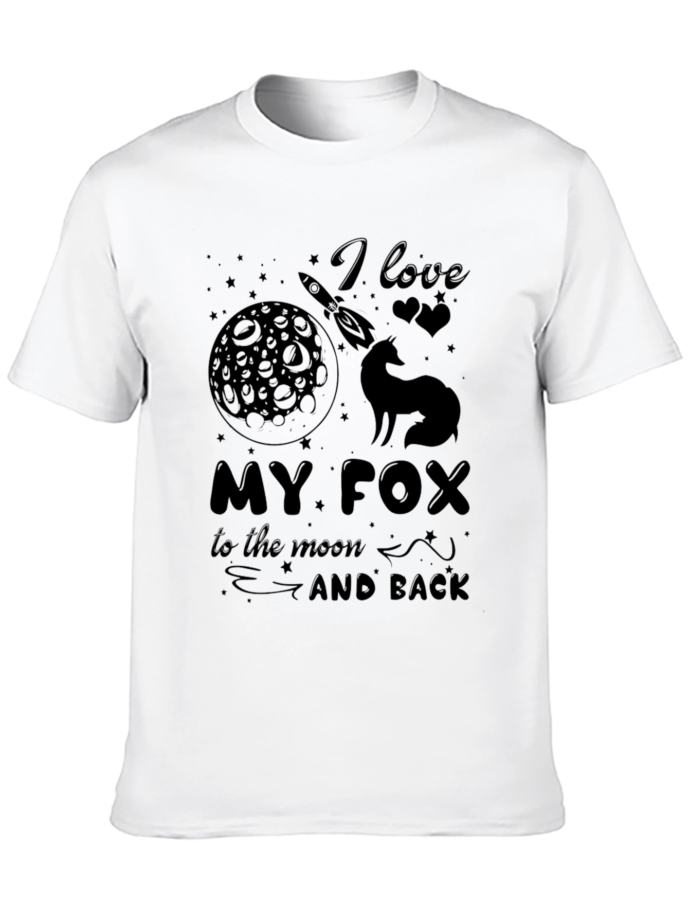 I Love My Fox to the Moon Graphic Tee