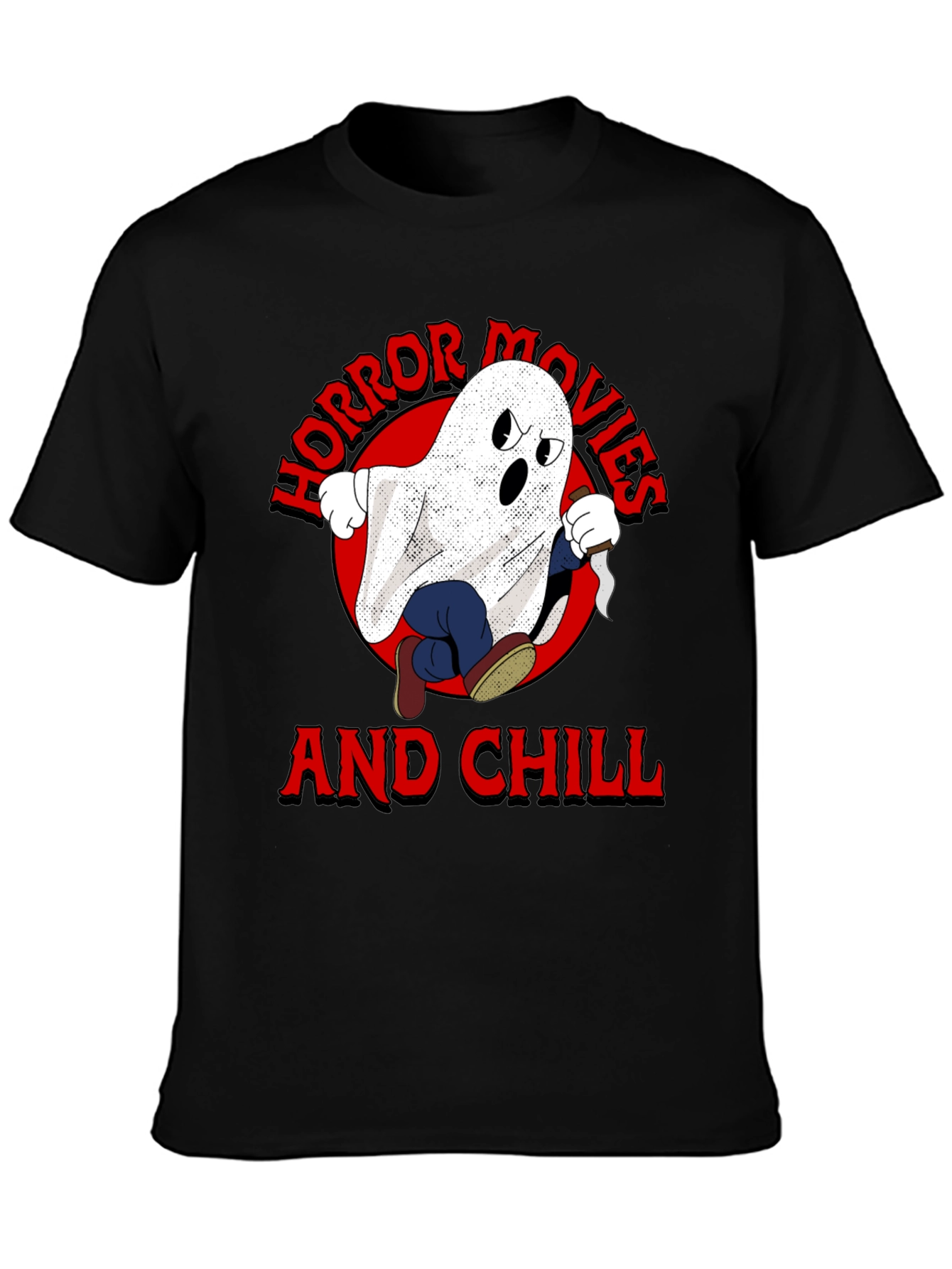 Horror Movies & Chill Graphic T-Shirt