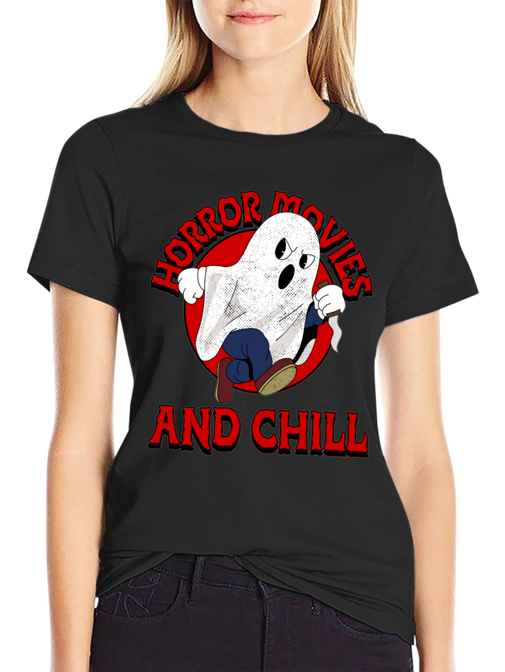 Horror Movies & Chill Graphic T-Shirt