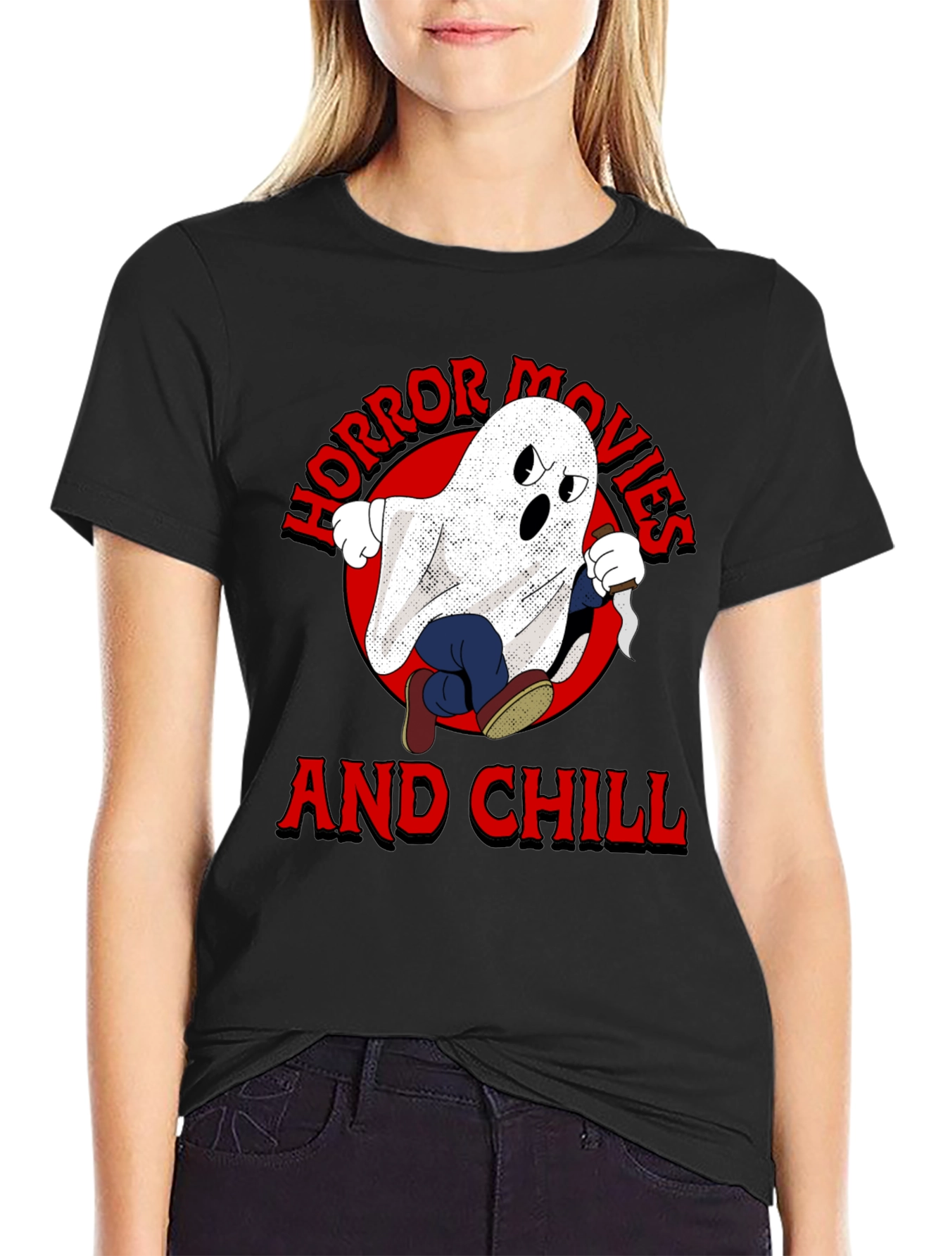 Horror Movies & Chill Graphic T-Shirt