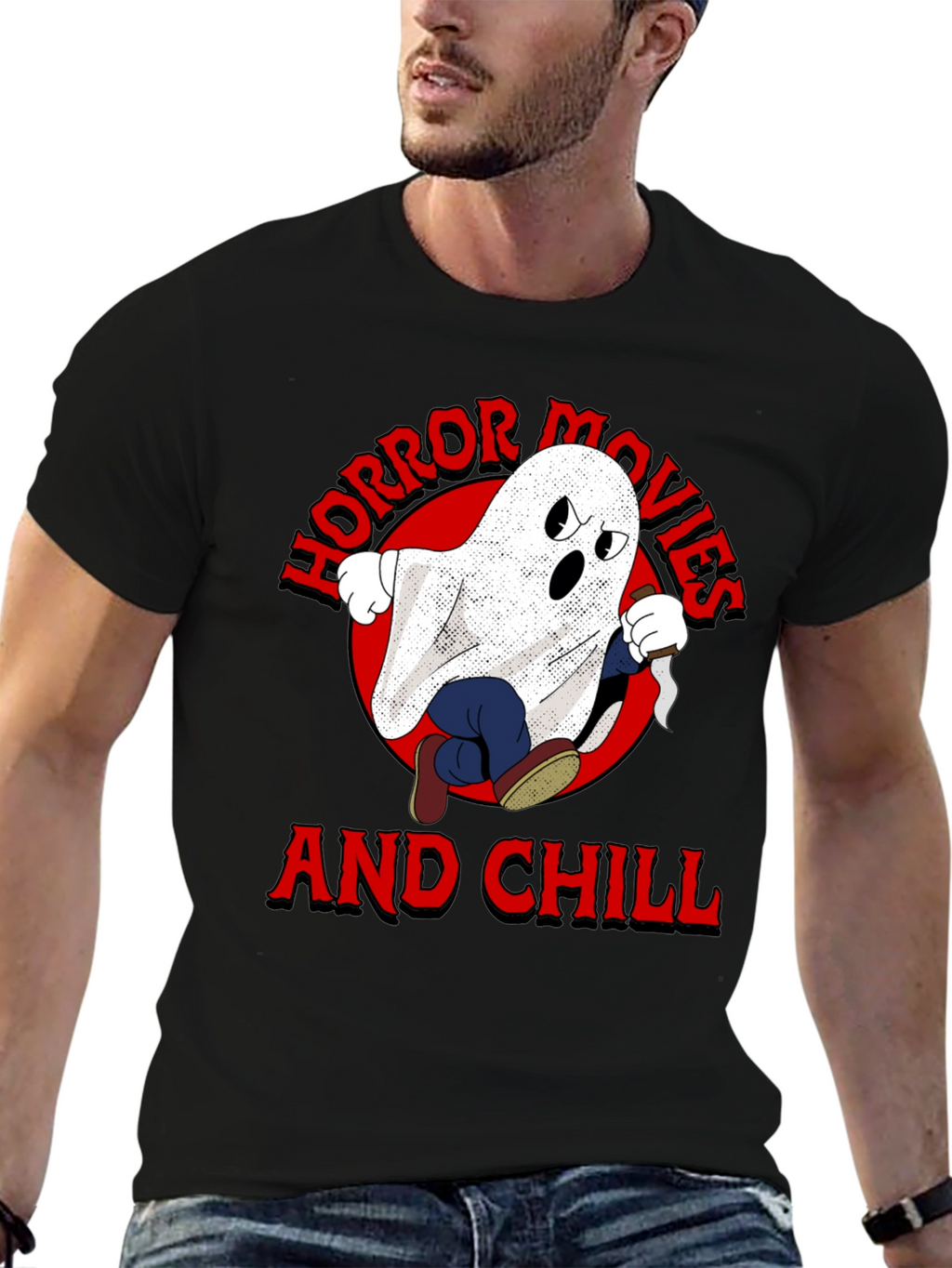 Horror Movies & Chill Graphic T-Shirt