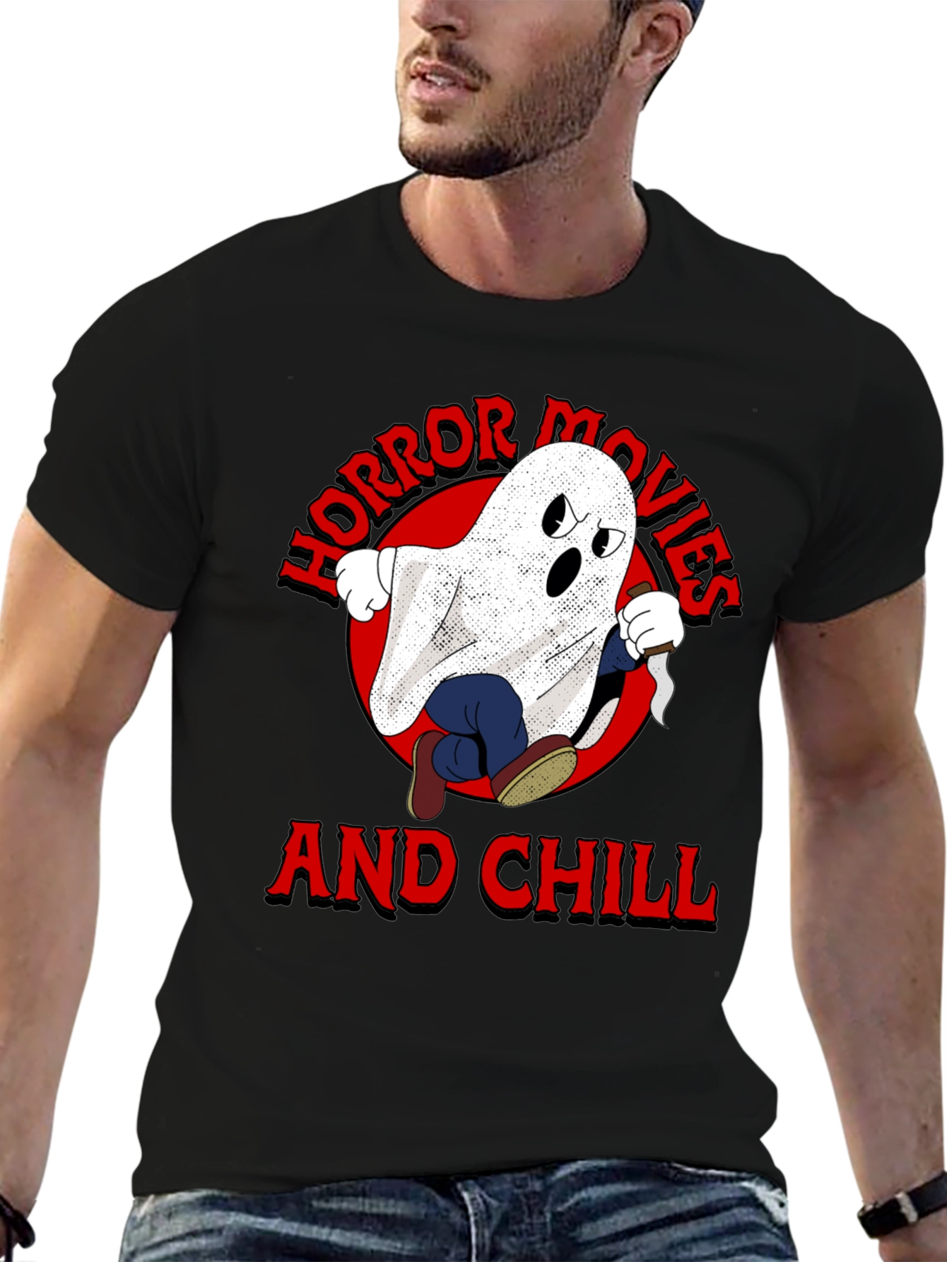 Horror Movies & Chill Graphic T-Shirt