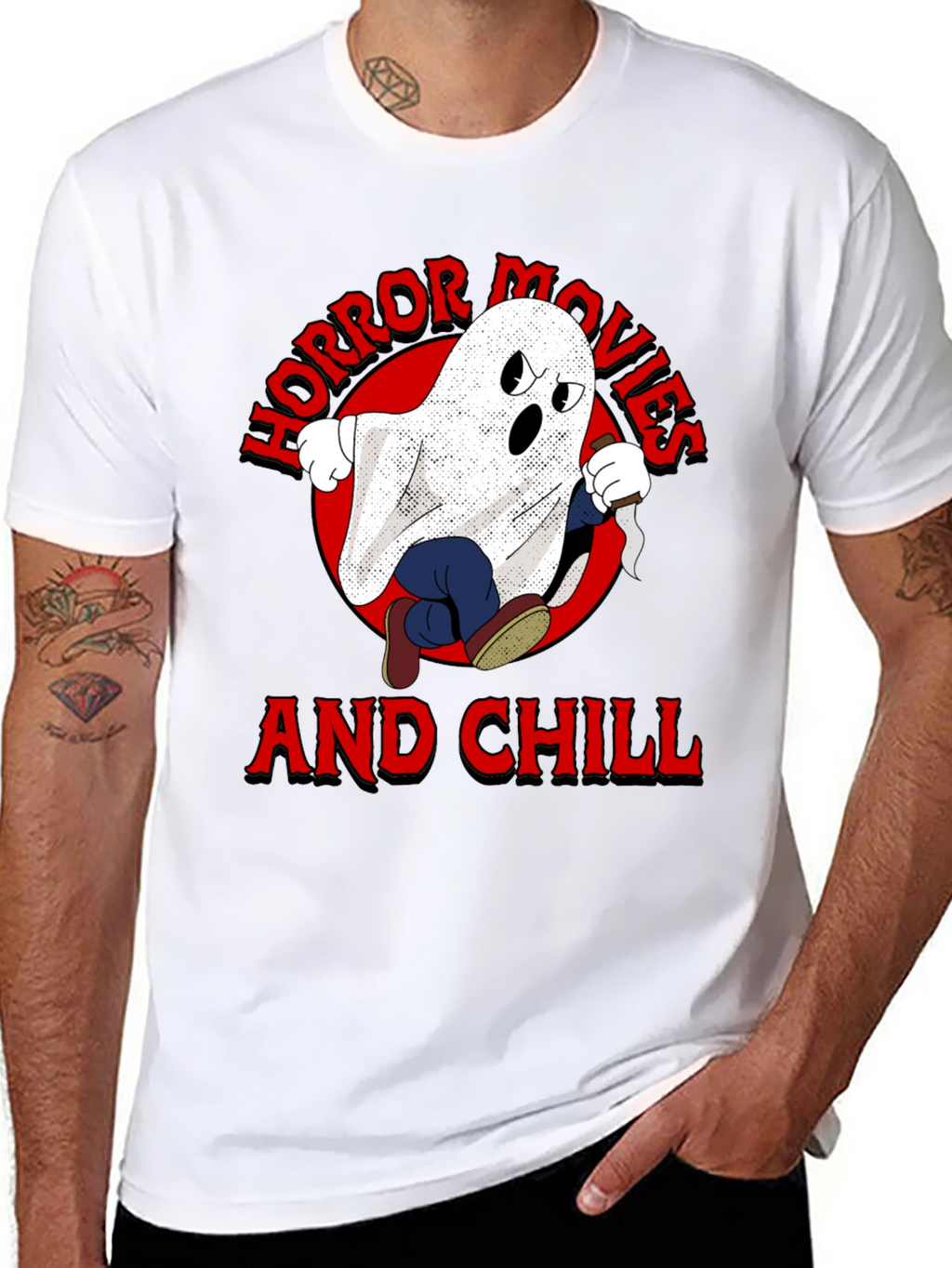 Horror Movies & Chill Graphic T-Shirt