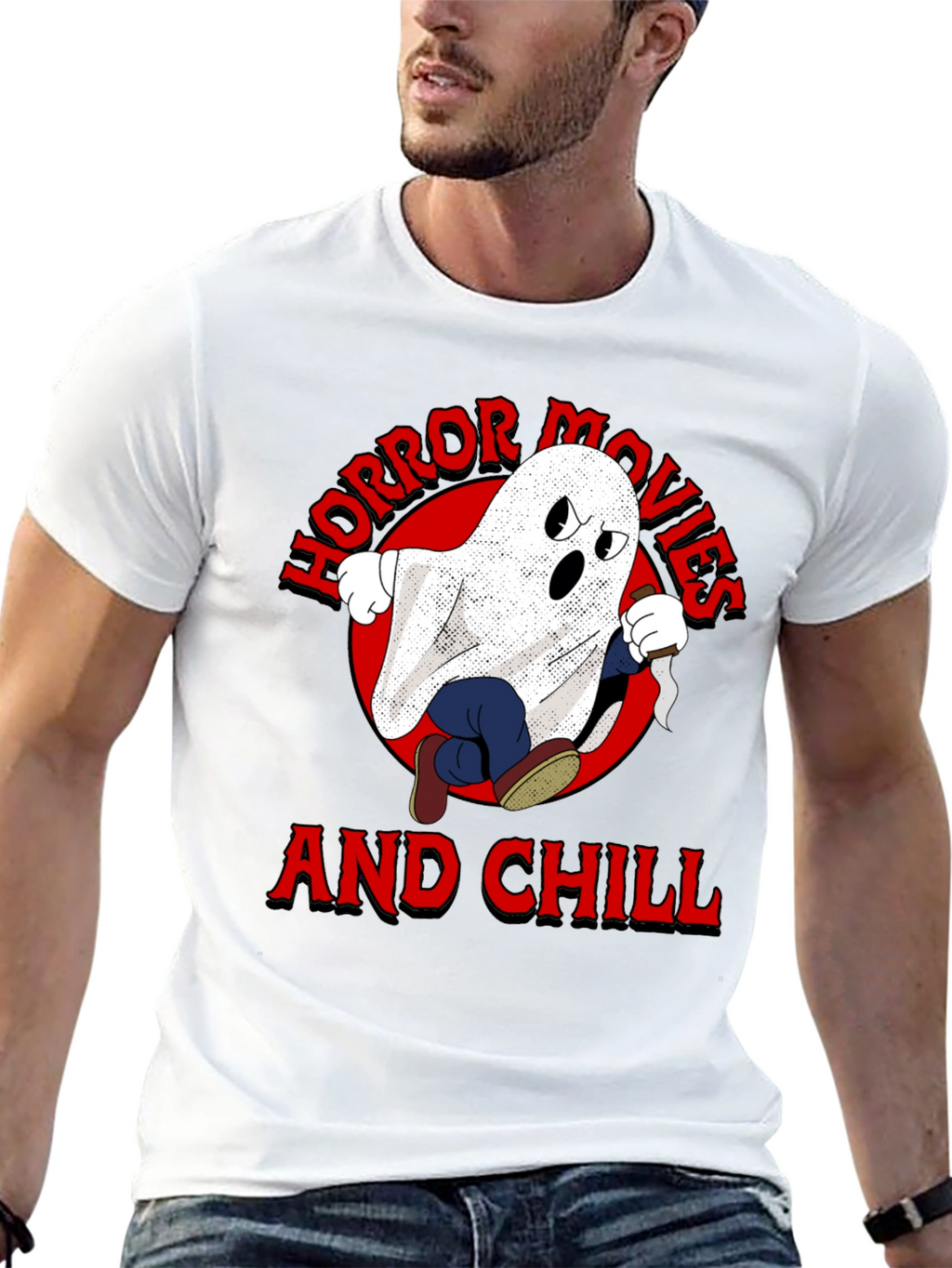 Horror Movies & Chill Graphic T-Shirt