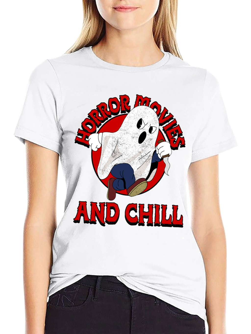 Horror Movies & Chill Graphic T-Shirt