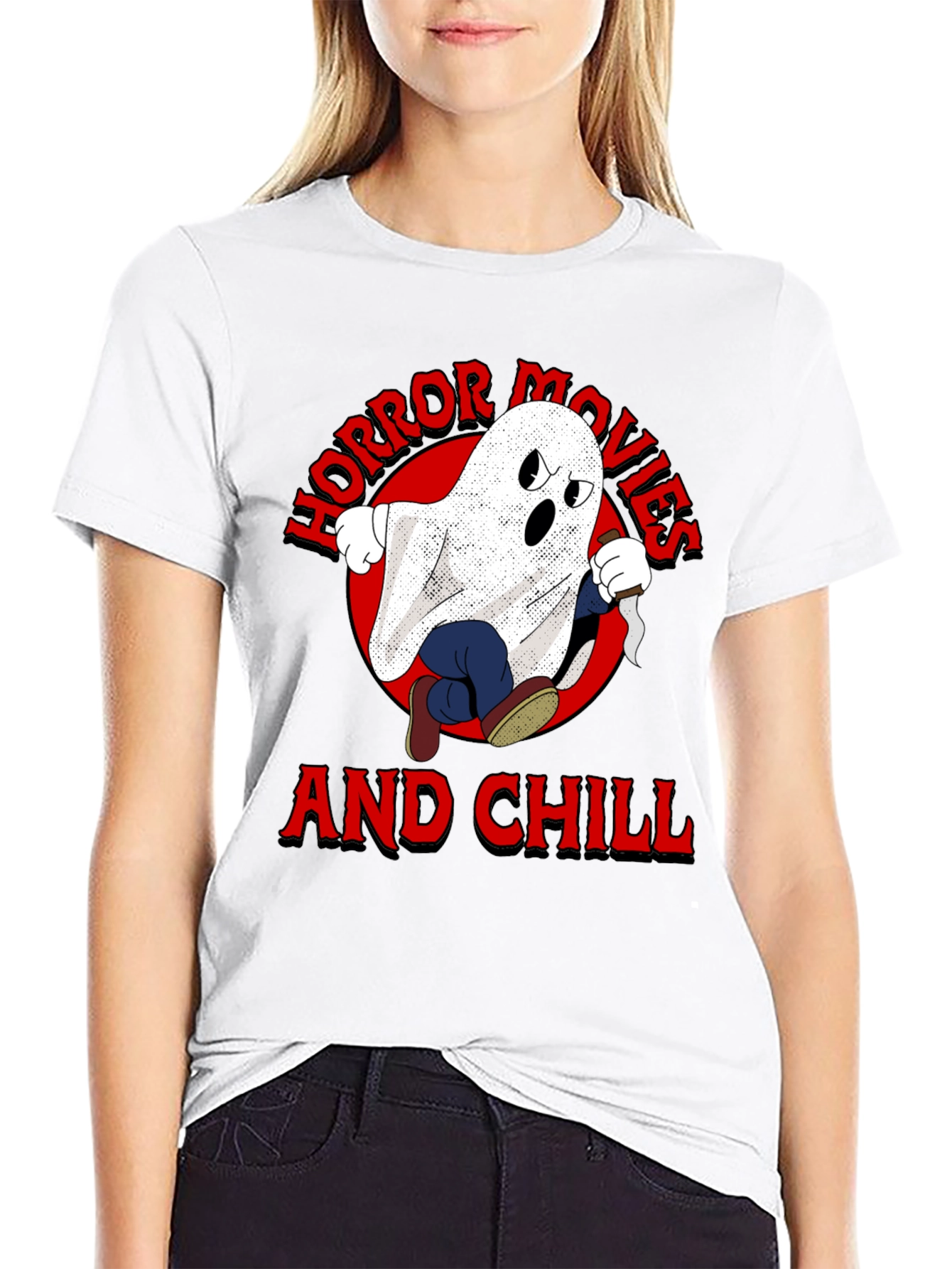 Horror Movies & Chill Graphic T-Shirt