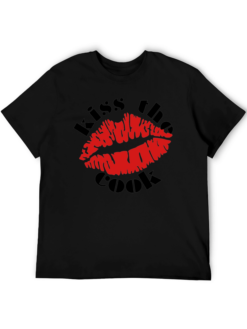 Kiss the Cook Graphic T-Shirt - Novelty Design