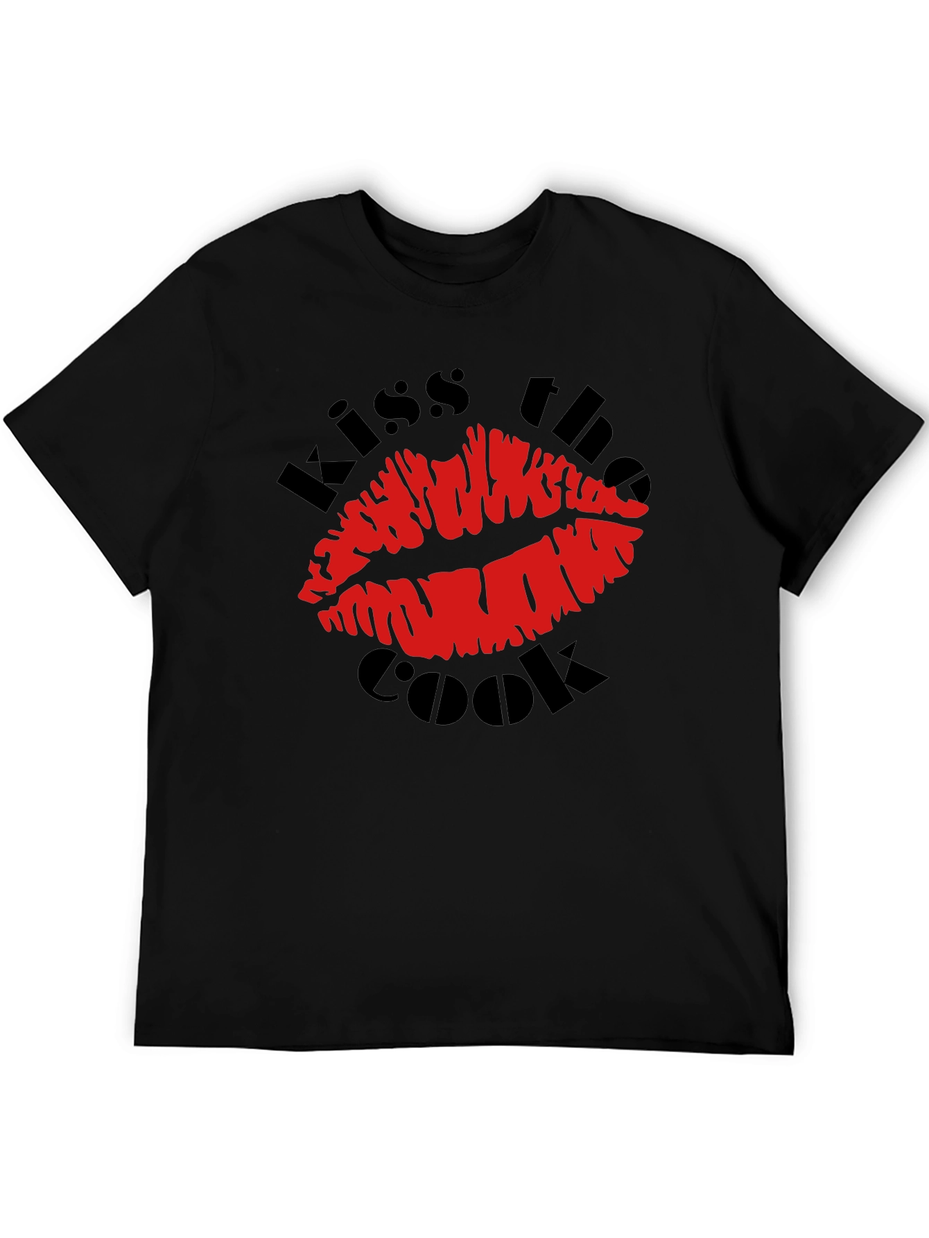 Kiss the Cook Graphic T-Shirt - Novelty Design
