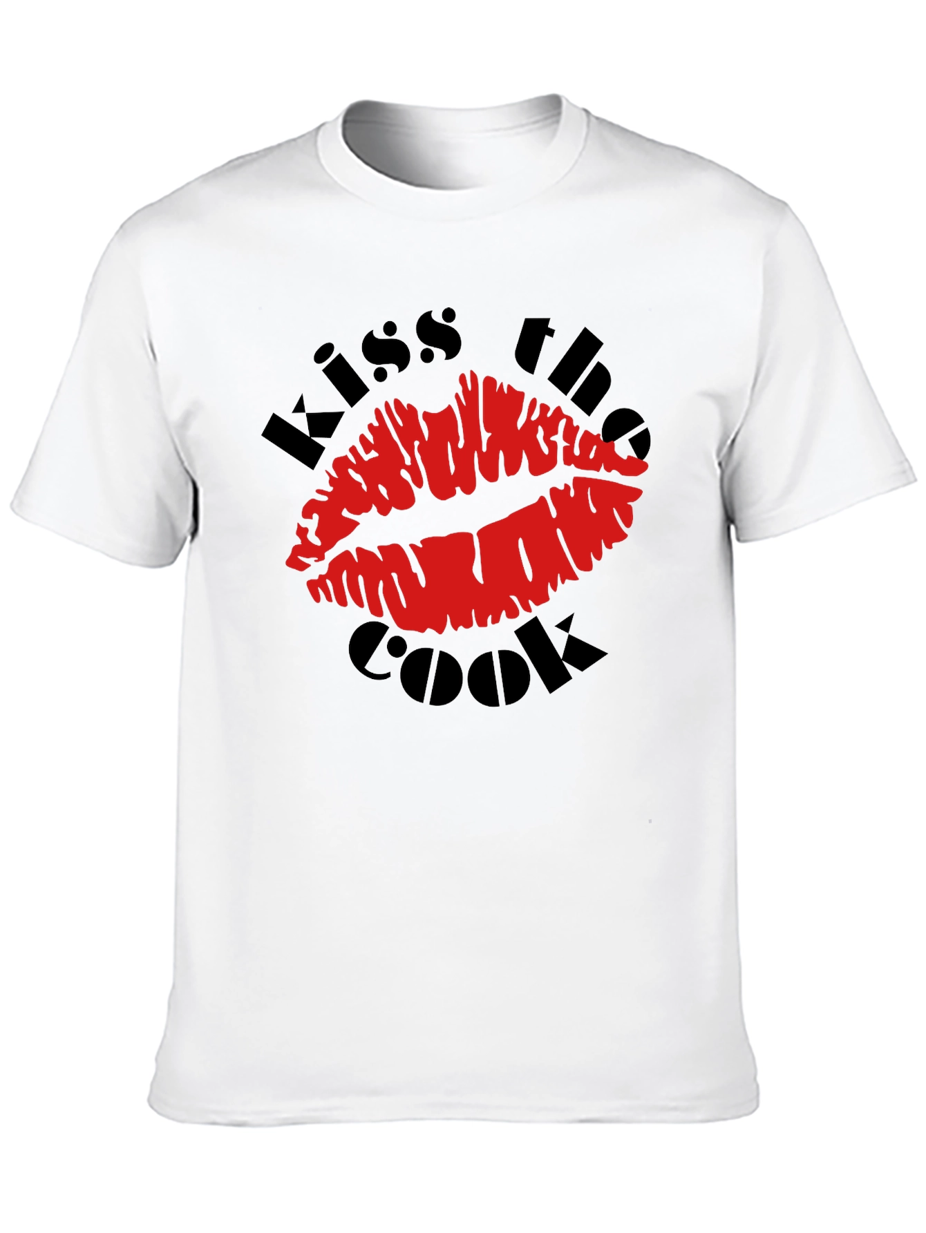 Kiss the Cook Graphic T-Shirt - Novelty Design