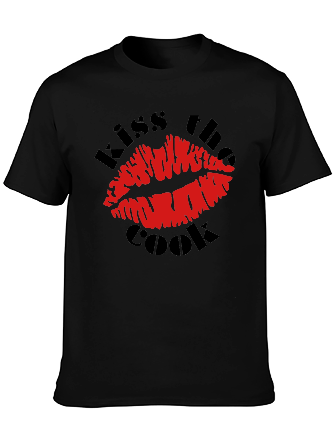 Kiss the Cook Graphic T-Shirt - Novelty Design