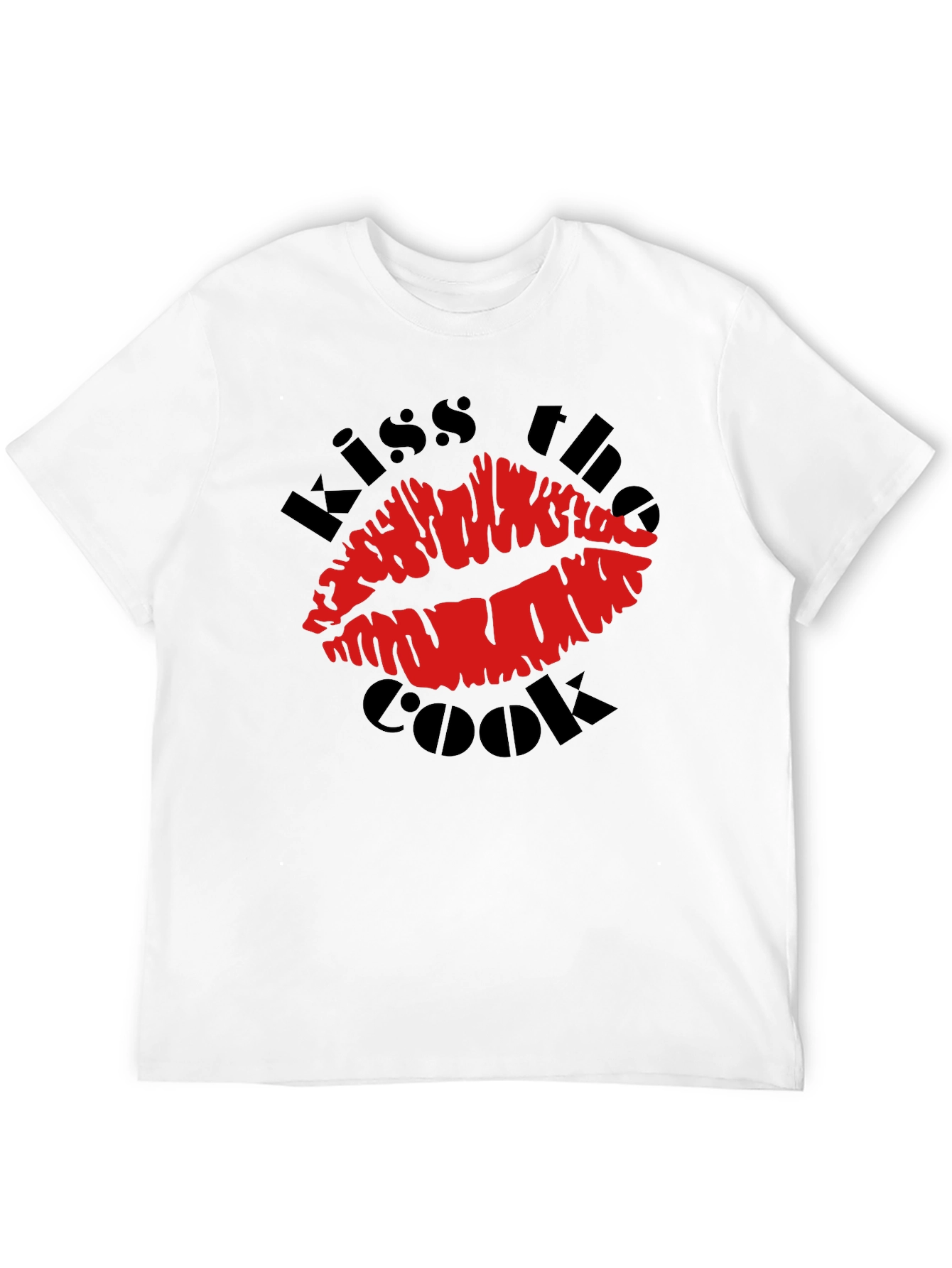 Kiss the Cook Graphic T-Shirt - Novelty Design