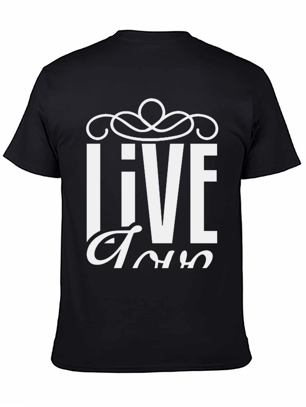Live Tour Graphic T-Shirt - Black Cotton Blend
