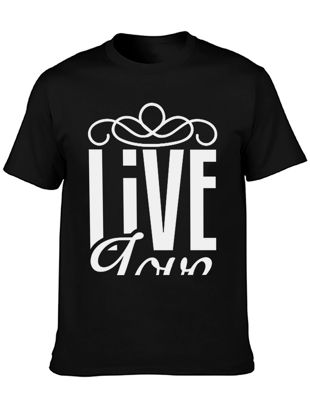 Live Tour Graphic T-Shirt - Black Cotton Blend
