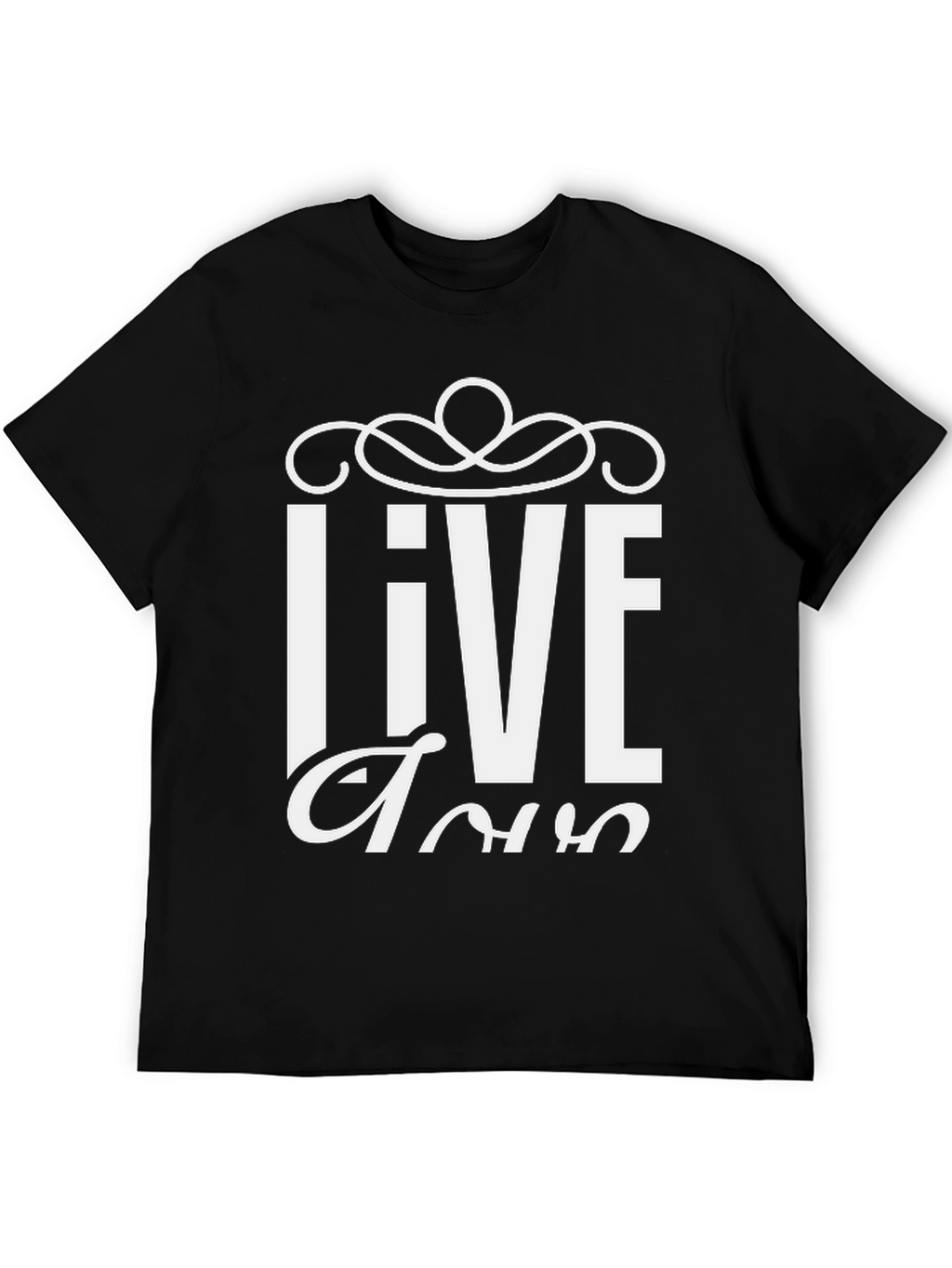 Live Tour Graphic T-Shirt - Black Cotton Blend