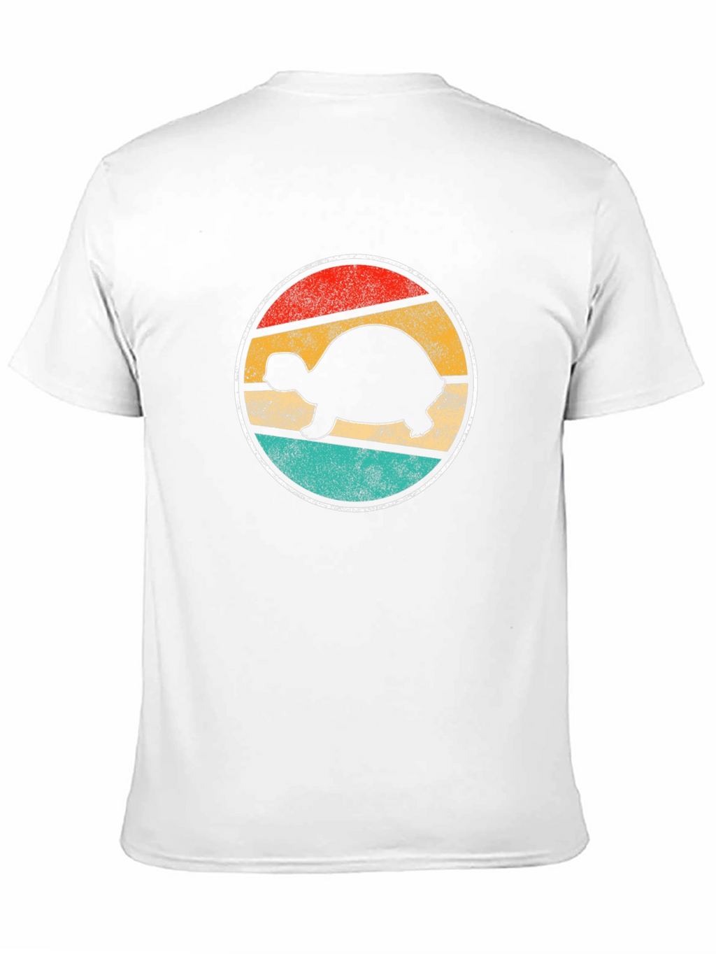 Retro Turtle Sunset Graphic Tee - Black
