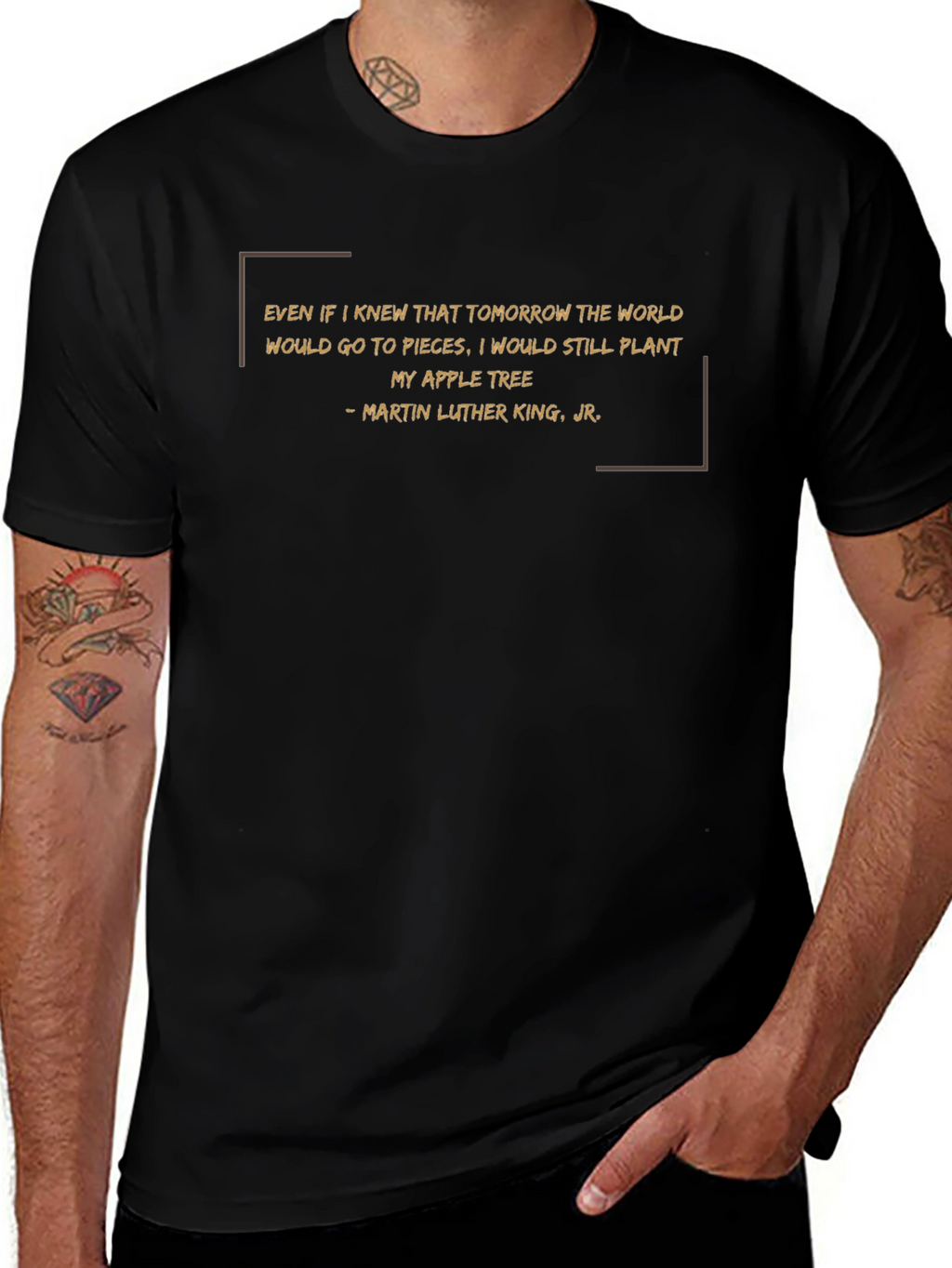 Martin Luther King Jr. Apple Tree Quote T-Shirt