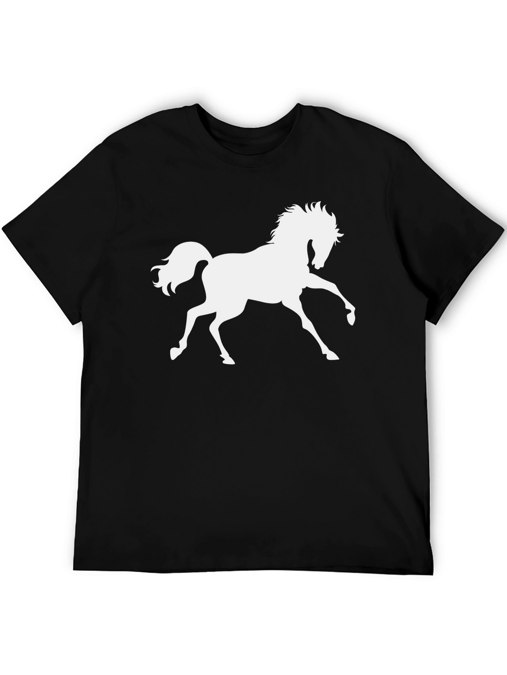 Horse Graphic Tee - Mens Black T-Shirt