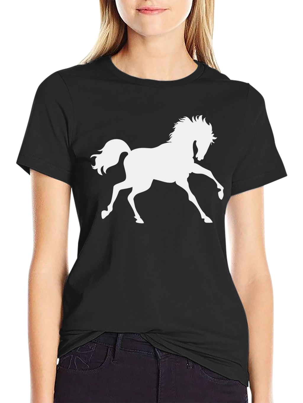 Horse Graphic Tee - Mens Black T-Shirt