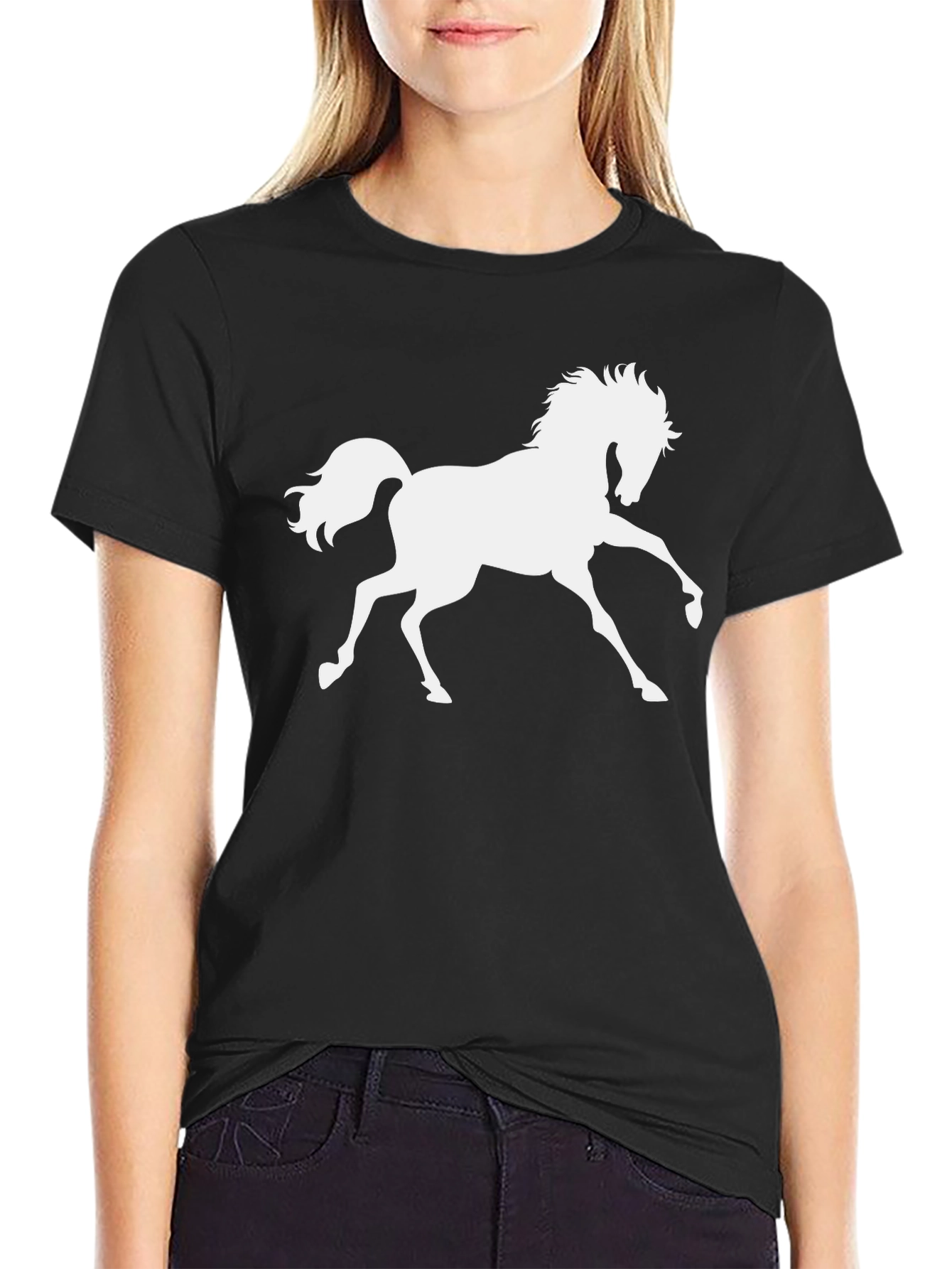 Horse Graphic Tee - Mens Black T-Shirt