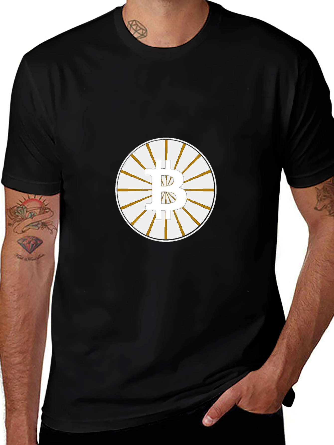 Bitcoin Symbol Black T-Shirt