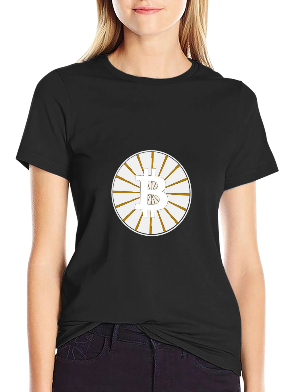 Bitcoin Symbol Black T-Shirt