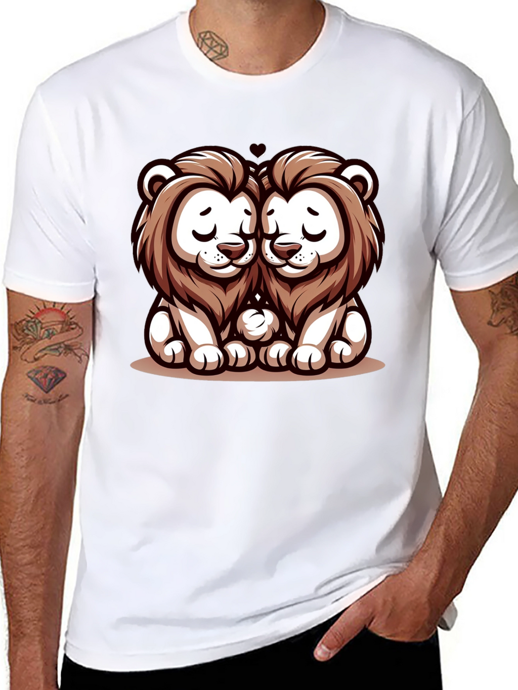 Cute Lion Love T-Shirt