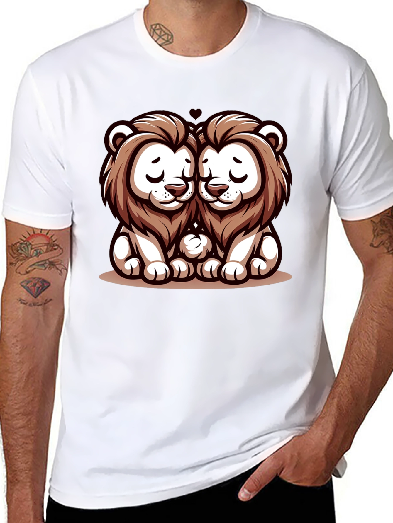 Cute Lion Love T-Shirt