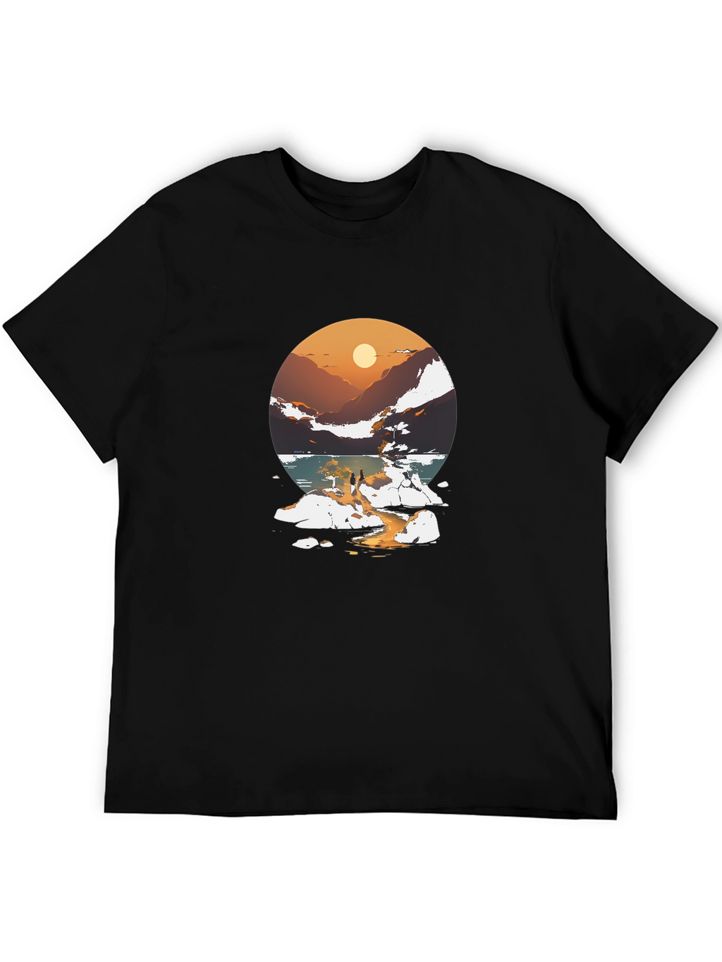 Sunset Lake Graphic Tee - Stylish Casual Wear