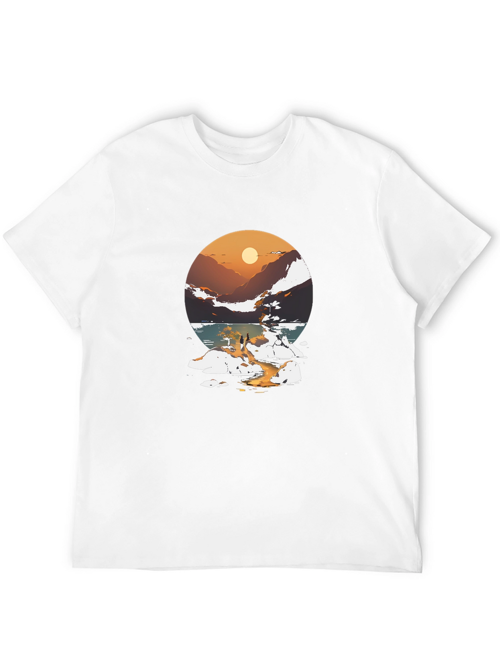 Sunset Lake Graphic Tee - Stylish Casual Wear