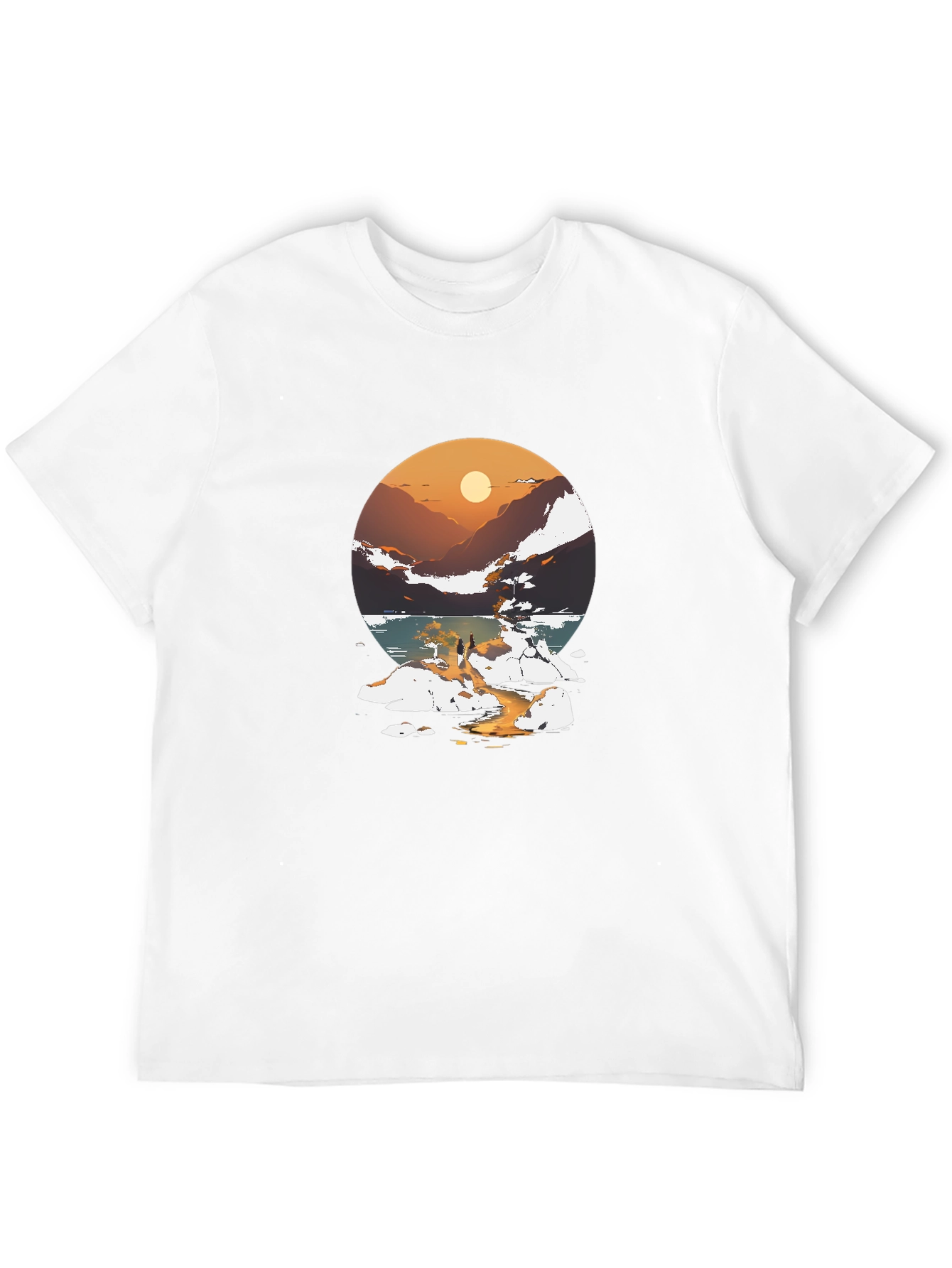 Sunset Lake Graphic Tee - Stylish Casual Wear