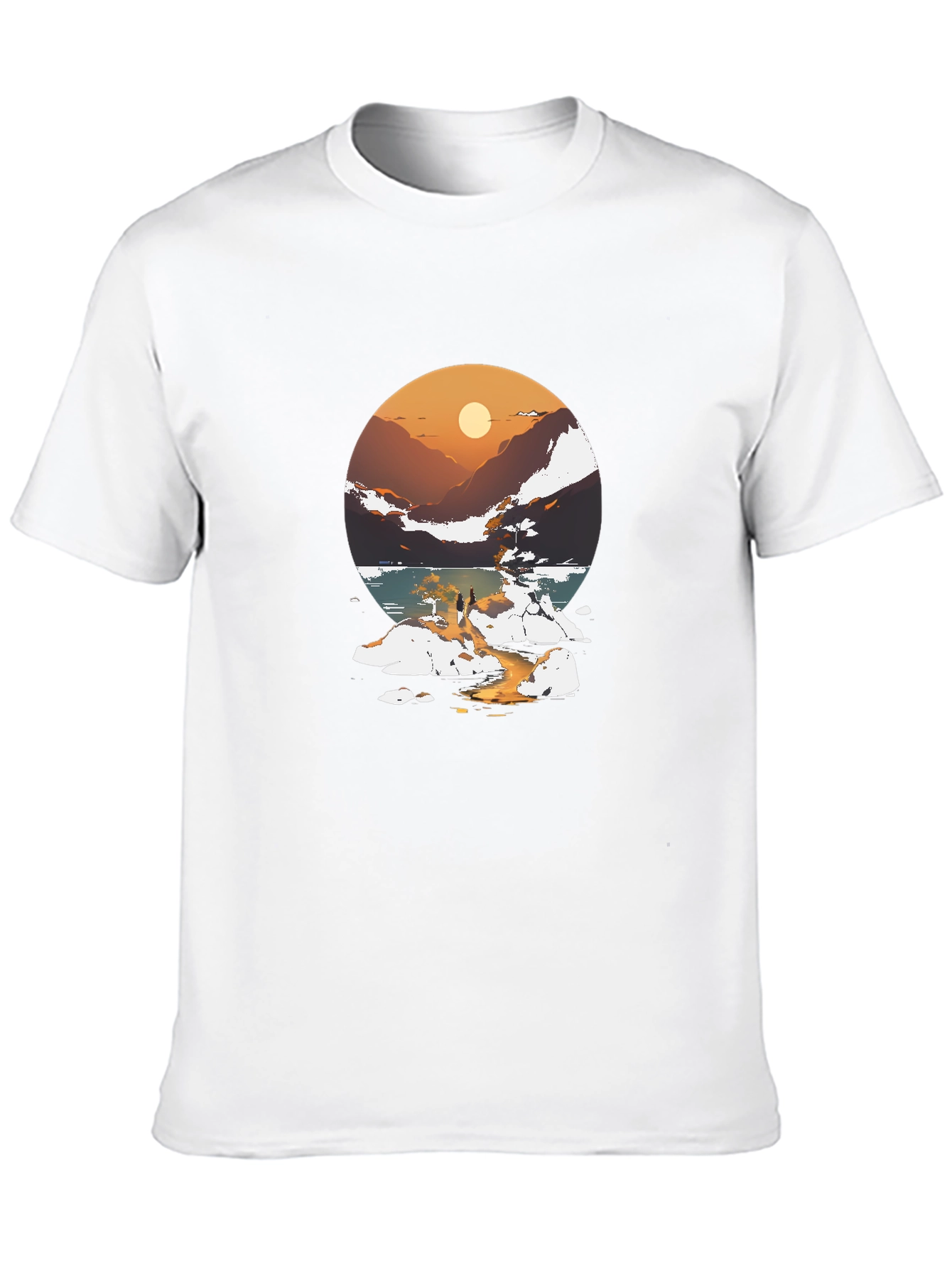 Sunset Lake Graphic Tee - Stylish Casual Wear
