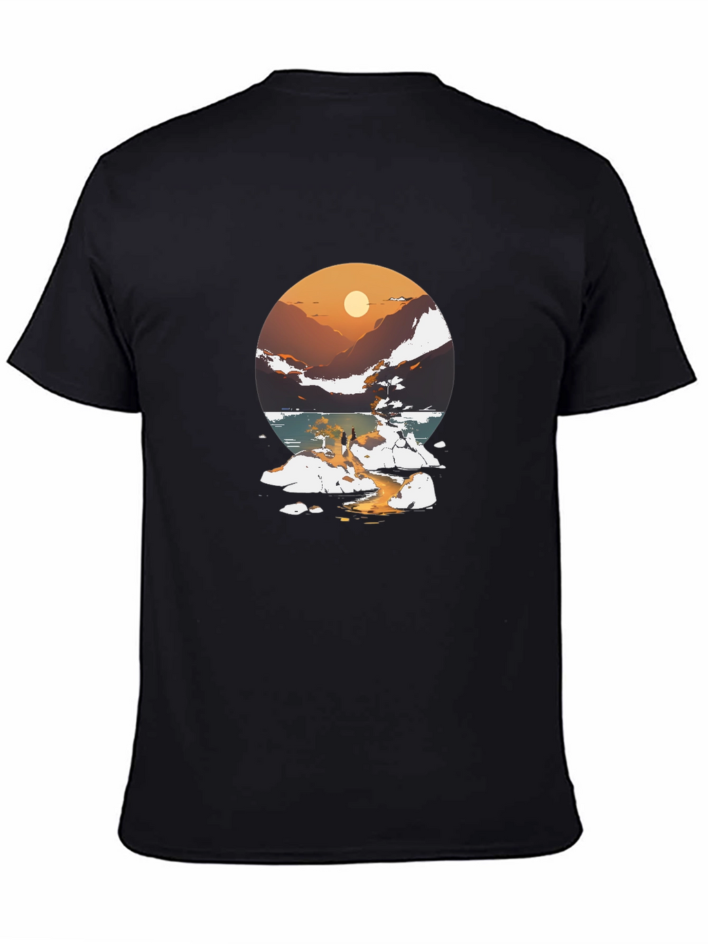 Sunset Lake Graphic Tee - Stylish Casual Wear
