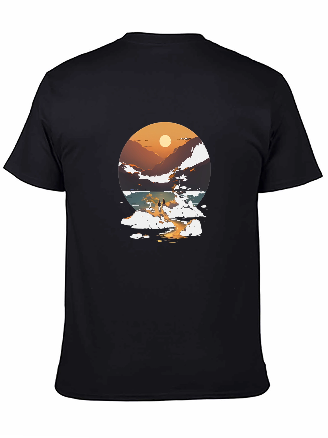 Sunset Lake Graphic Tee - Stylish Casual Wear