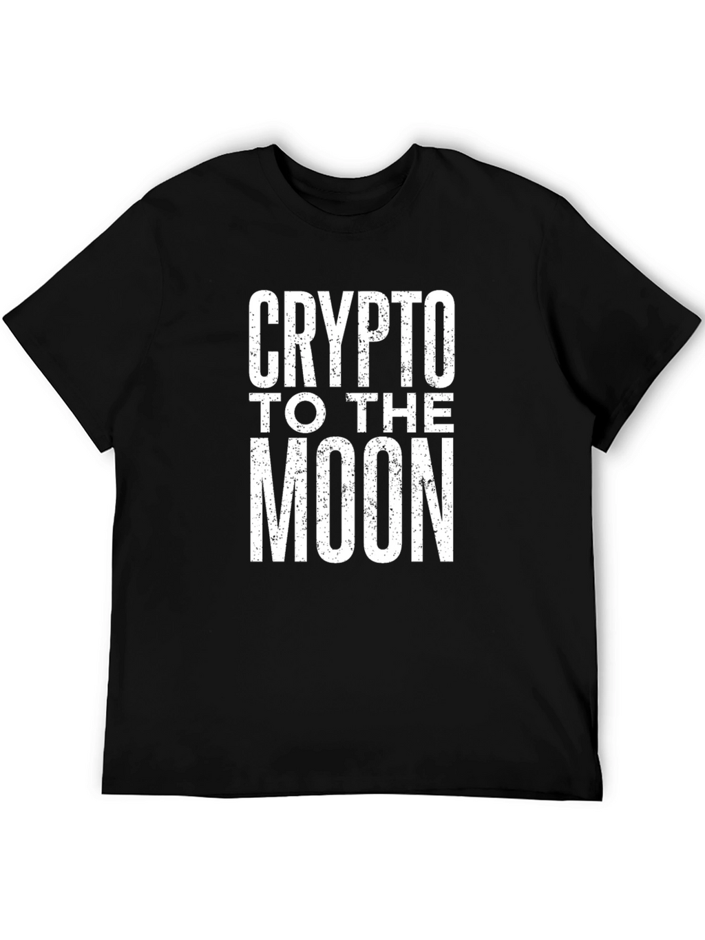 Crypto to the Moon Black T-Shirt