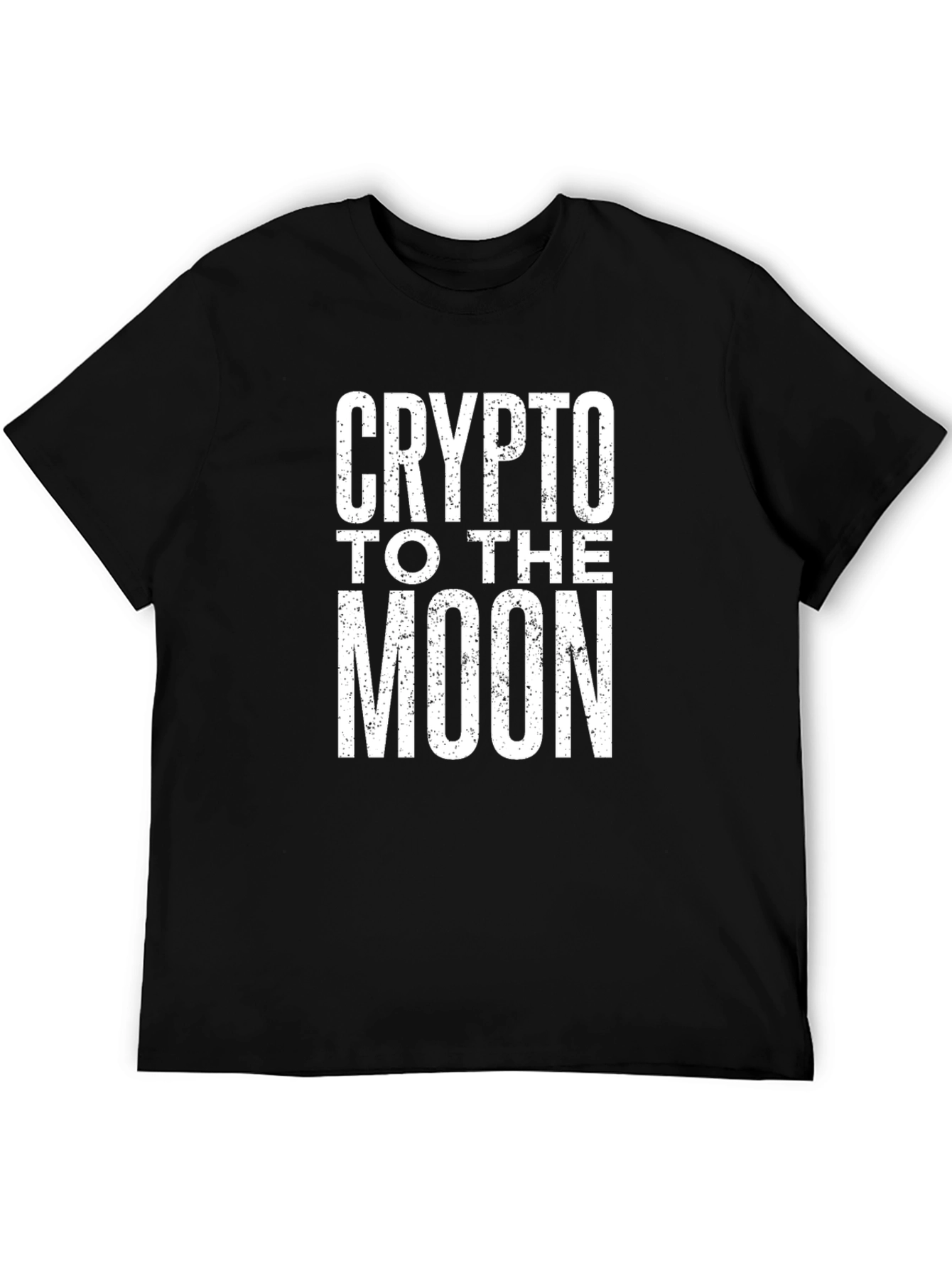 Crypto to the Moon Black T-Shirt