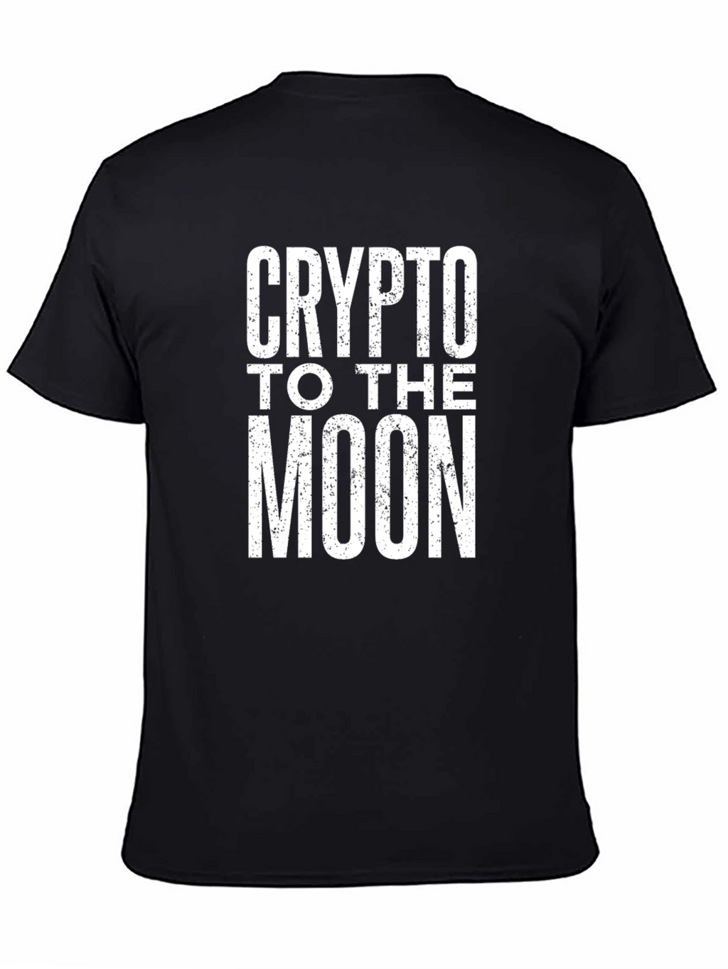 Crypto to the Moon Black T-Shirt