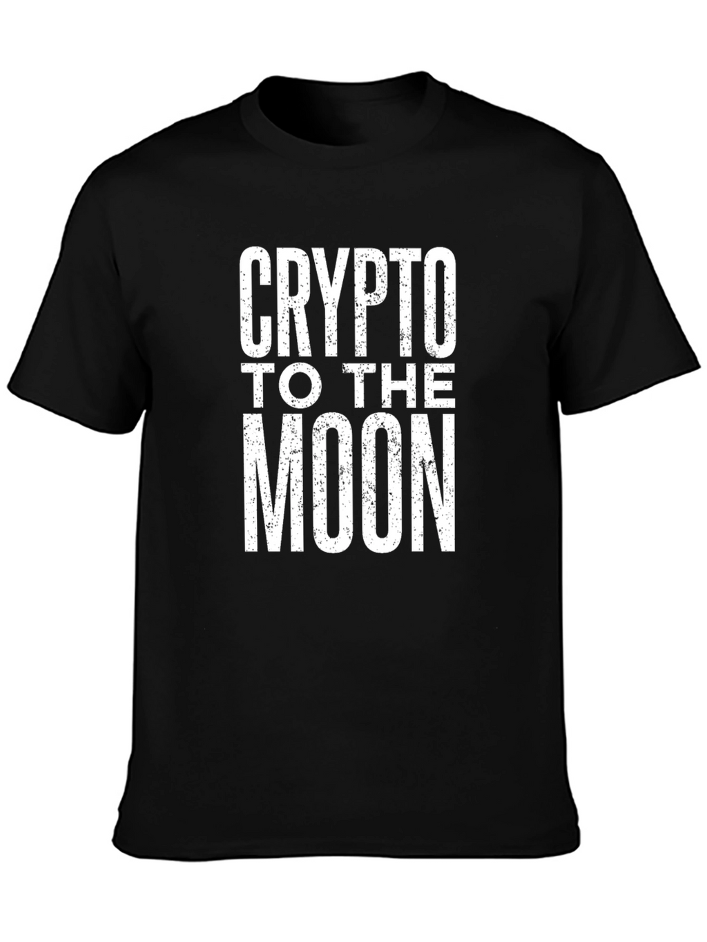 Crypto to the Moon Black T-Shirt