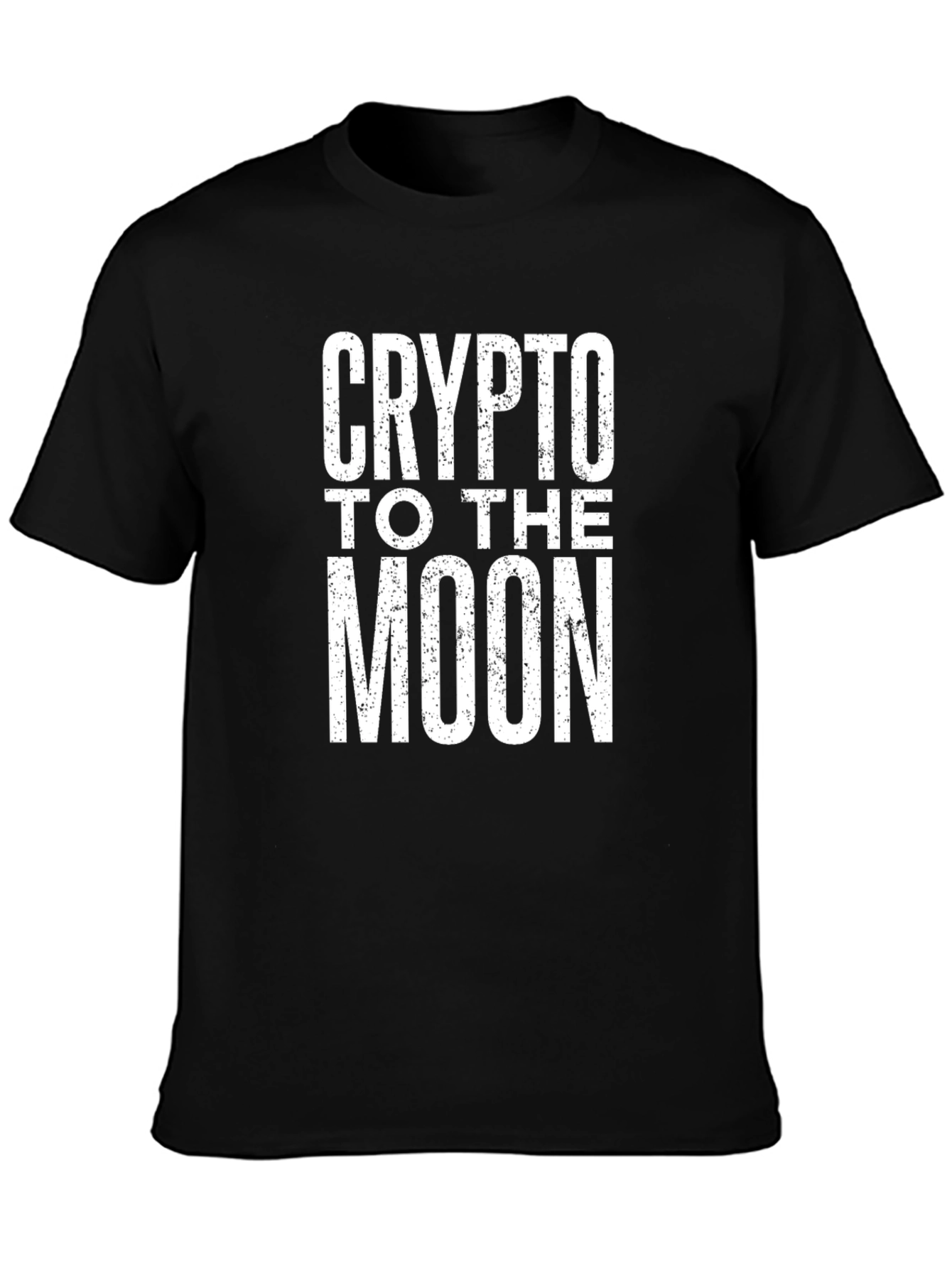 Crypto to the Moon Black T-Shirt