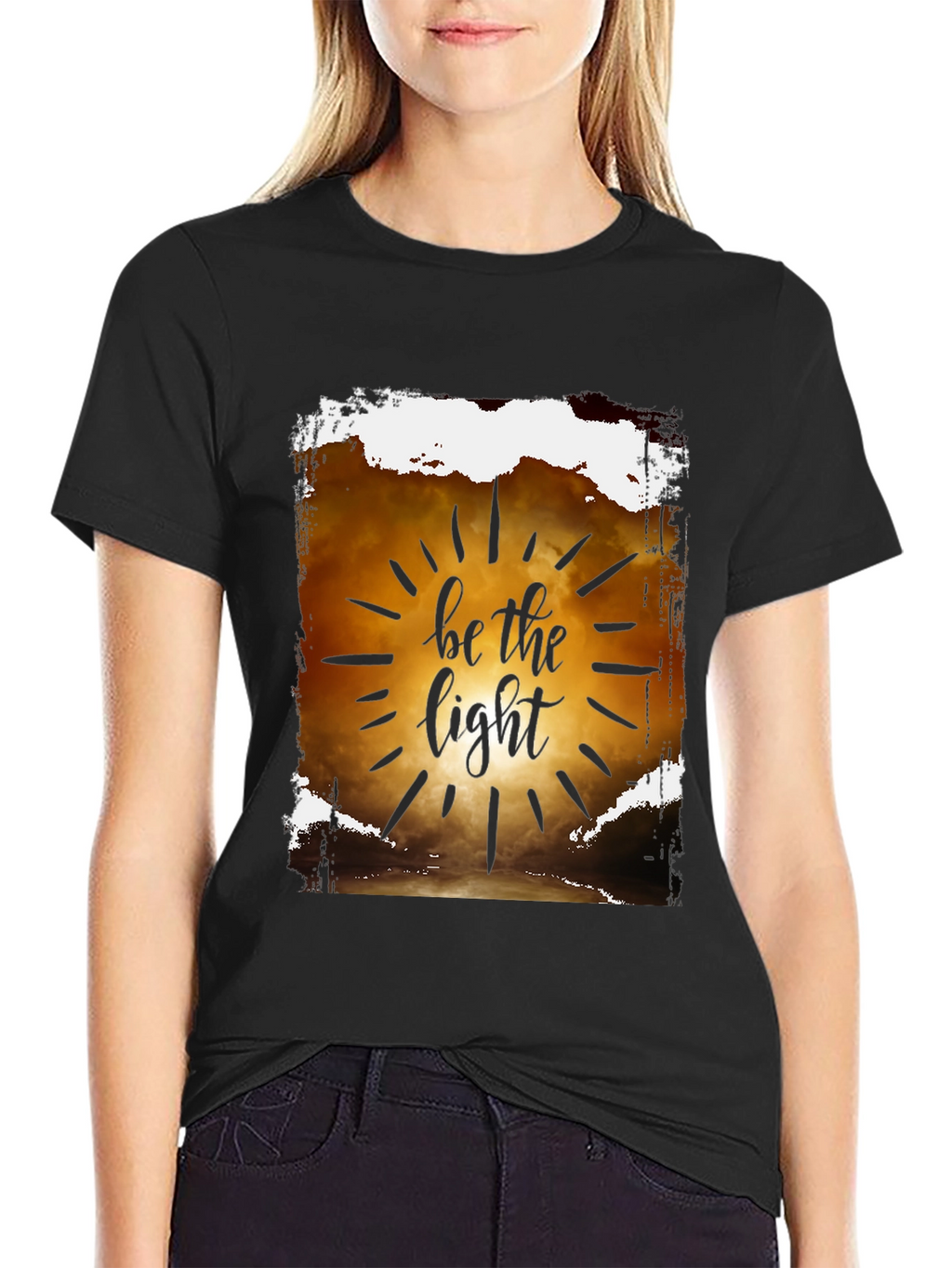 Be the Light Graphic T-Shirt - Inspirational Design